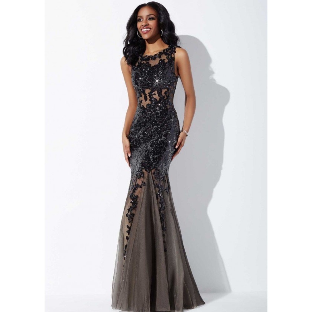 Jovani black sequin prom dress